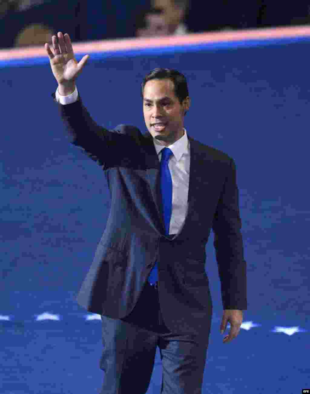 Convención del partido Demócrata en el Time Warner Cable Arena en Charlotte (EEUU)