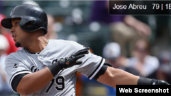 José Abreu, primera base de los Medias Blancas de Chicago.