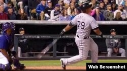 José Abreu, primera base de los Medias Blancas de Chicago.